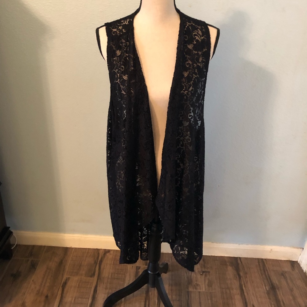 Black Lace Kimono